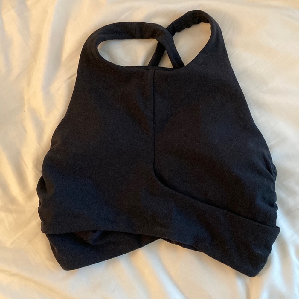 lululemon high neck long line sports bra